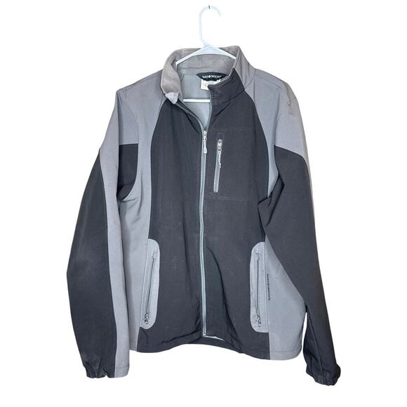 Vintage Black Diamond Black & Gray Soft Shell Jacket Men’s XL - Picture 1 of 6